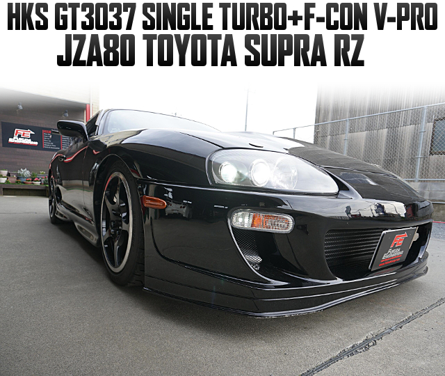 HKS GT3037 SINGLE TURBO and F-CON V-PRO in the JZA80 TOYOTA SUPRA RZ.