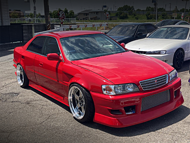 Front exterior of WIDEBODY JZX100 CHASER TOURER-V.