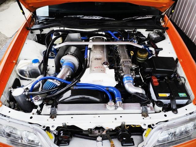 VVT-i 1JZ-GTE turbo engine withy TD06-25G turbo.