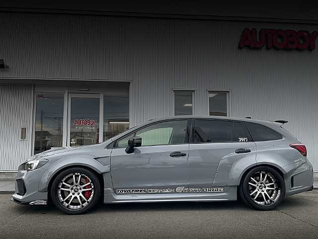 Side exterior of CORAZON WIDEBODY VMG SUBARU LEVORG STI SPORT EYESIGHT.