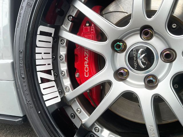 Big brake caliper.