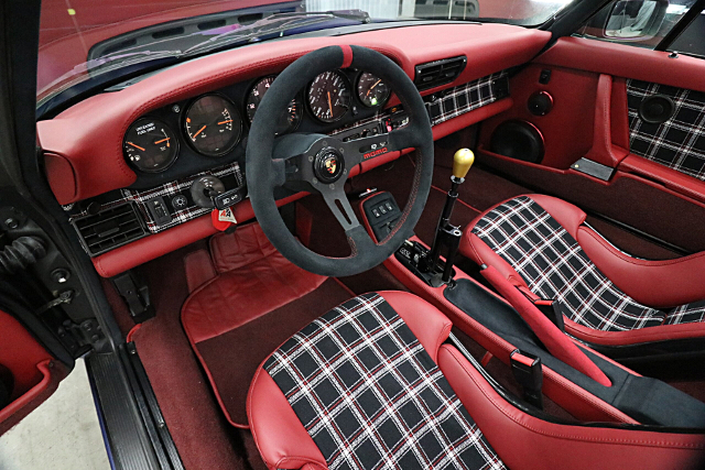Dashboard of RWB WIDEBODY PORSCHE 964 CARRERA 2 CABRIOLET.