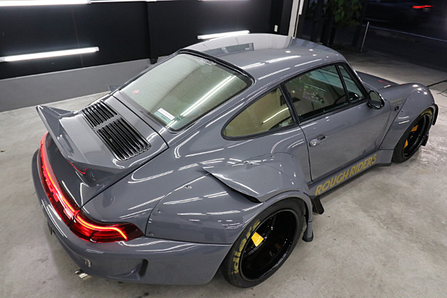Rear exterior of RWB WIDEBODY PORSCHE 993 CARRERA.