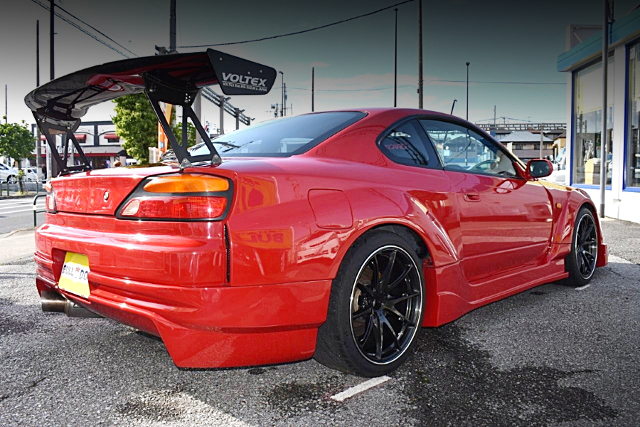 Rear exterior of TRIAL WIDEBODY S15 SILVIA SPEC-R AERO.