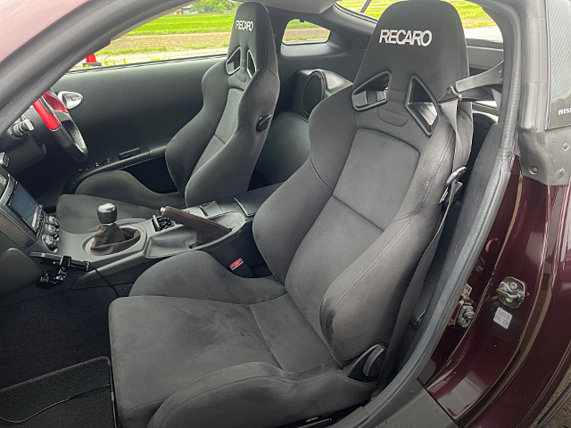 Interior seats of ROCKET BUNNY WIDEBODY Z33 FAIRLADY Z.