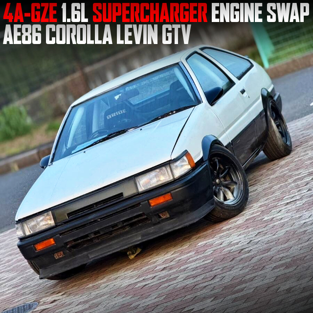 4A-GZEスーパーチャージャーエンジン換装！5速マニュアル！AE86型カローラレビンGTVの国内中古車を掲載