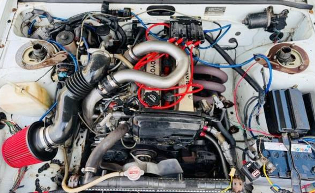 4AGZE 1600cc SUPERCHARGER engine.