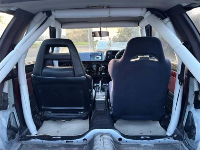 Roll cage and Seats.