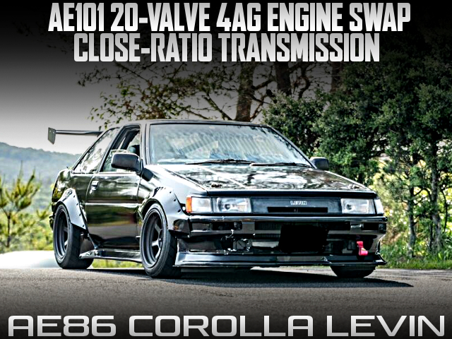 AE101 20-VALVE 4AG ENGINE SWAP, CLOSE-RATIO TRANSMISSION, in the AE86 COROLLA LEVIN.
