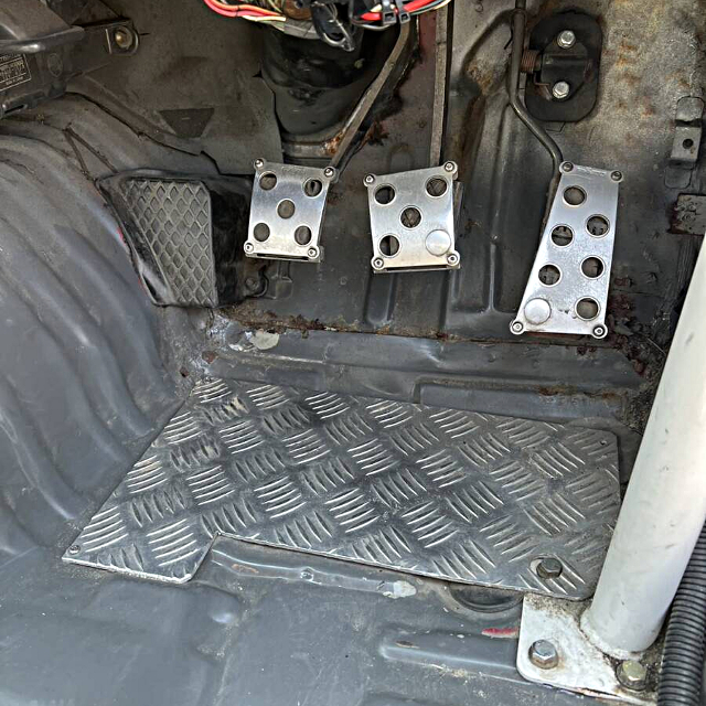Three pedals