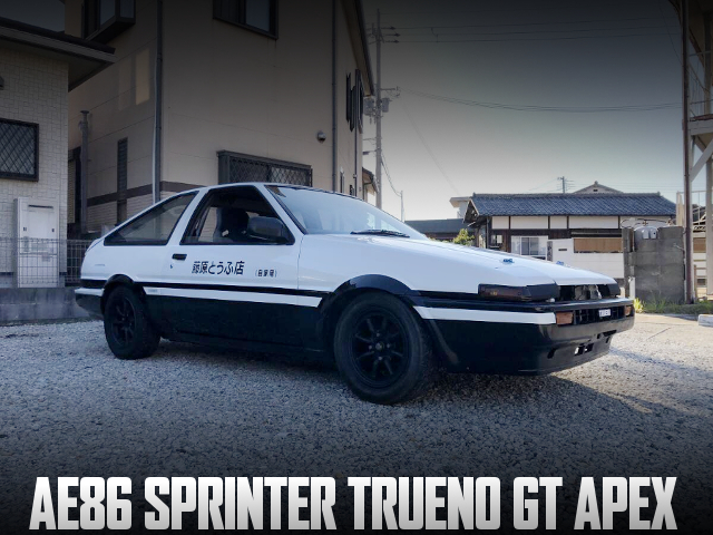 AE92ヘッド＆4連スロットル！「頭文字D藤原とうふ店」ドアロゴ！AE86前期トレノGT APEXの国内中古車を掲載