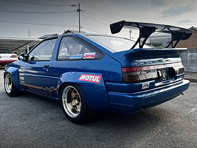 Rear exterior of AE86 SPRINTER TRUENO 3-DOOR.