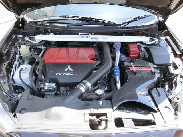 4B11 turbo engine.