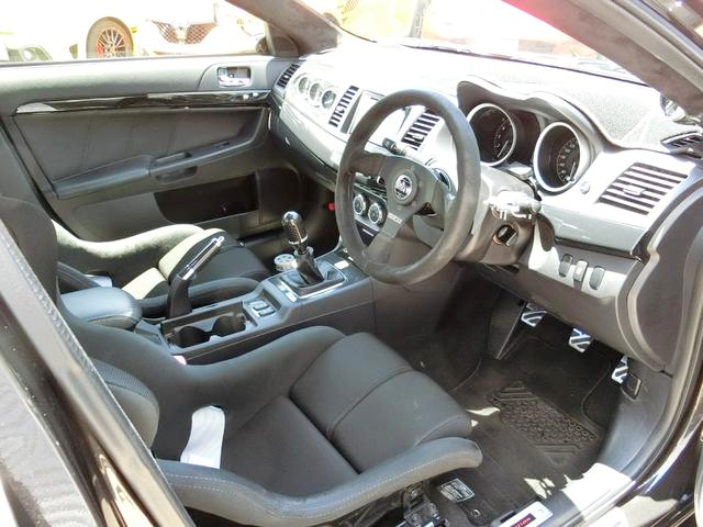 Interior of WIDEBODY LANCER EVOLUTION X GSR.