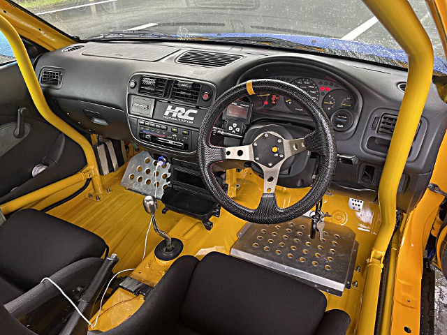 Interior of EK9 HONDA CIVIC TYPE-R.