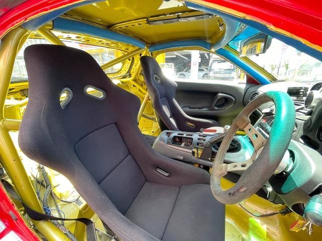 INterior of WIDEBODY FD3S RX-7 TYPE-RB BATHURST.