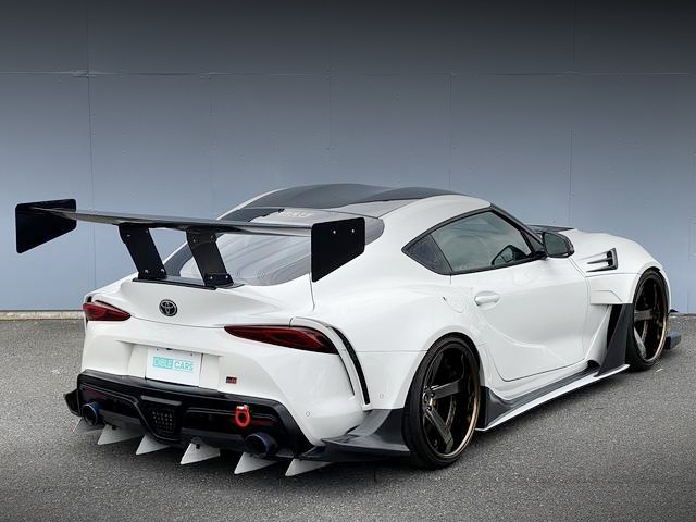 Rear exterior of VARIS WIDEBODY GR SUPRA SZ.