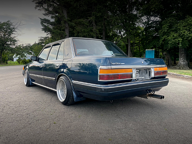 Rear exterior of GS120 TOYOTA CROWN.