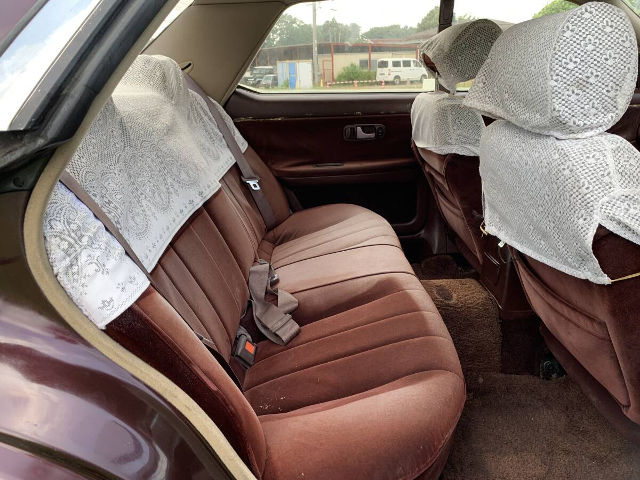 Rear seat of HC33 NISSAN LAUREL.