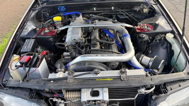 RB25 turbo engine.