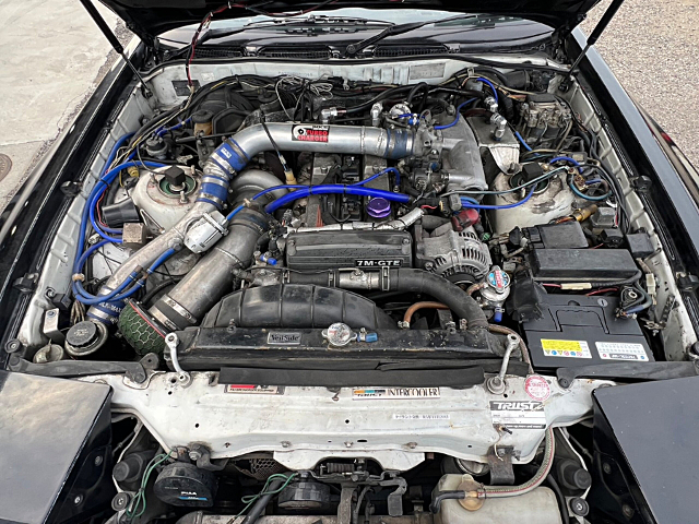 7M-GTE with AFTERMARKET SINGLE TURBO.