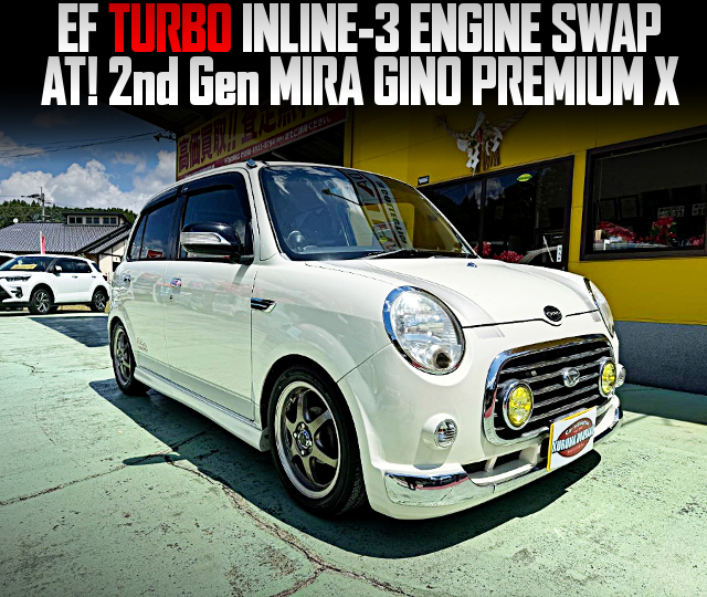 EF TURBO INLINE-3 ENGINE swapped 2nd Gen MIRA GINO PREMIUM X of AT.
