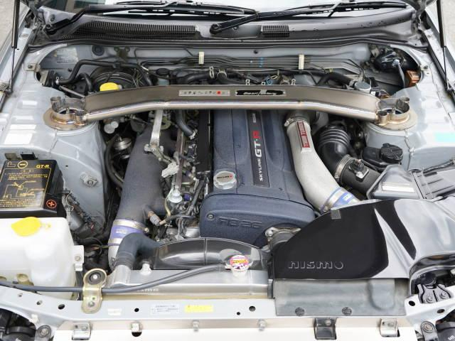 MINE'S 2.8L ENGINE With NISMO R3 TURBOS.