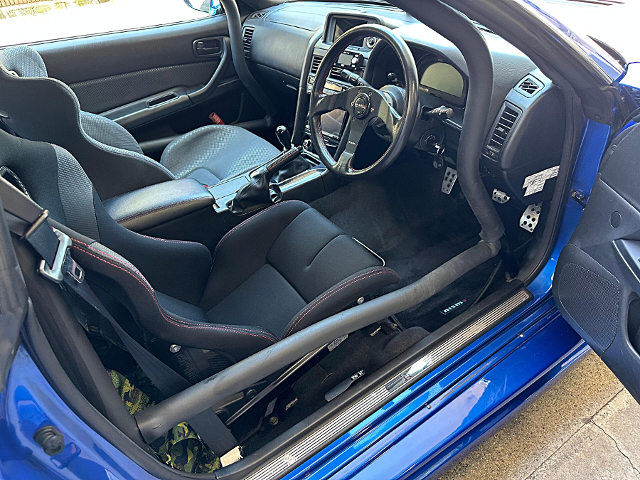 Interior of R34 SKYLINE GT-R V-SPEC.