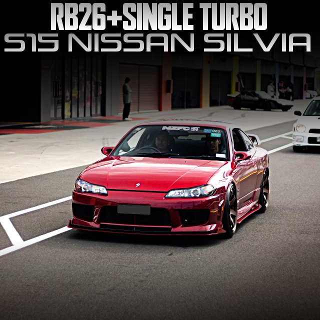 RB26 SINGLE TURBO ENGINE in the S15 NISSAN SILVIA.