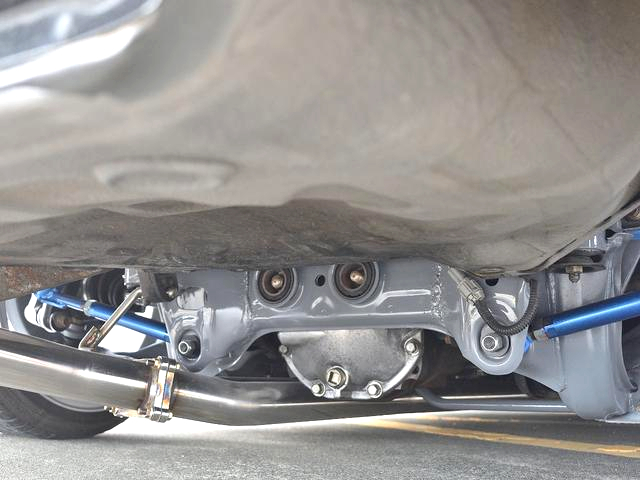 Exhaust pipe and subframe.