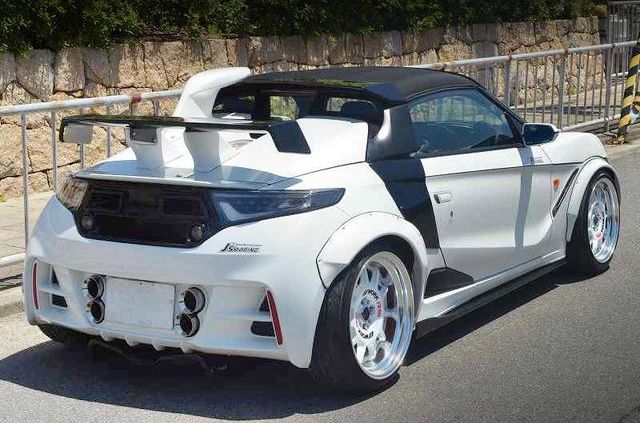 Rear exterior of WIDEBODY JW5 HONDA S660 BETA.