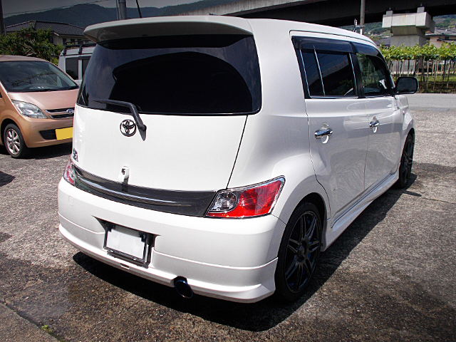 Rear exterior of QNC20 TOYOTA bB 1.3S.