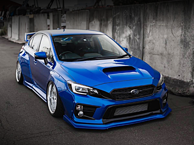 Front exterior of OIRAM WIDEBODY VAB SUBARU WRX STI.