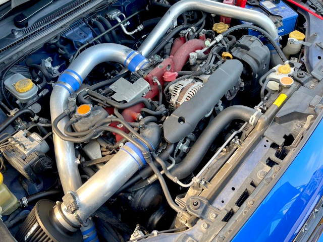 EJ20 turbo engine.
