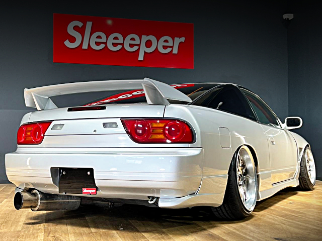 Rear exterior of Static NISSAN 180SX TYPE-X.
