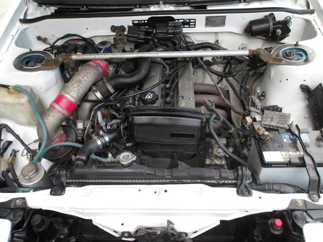 4AG supercharger engine of AE86 SPRINTER TRUENO GTV.