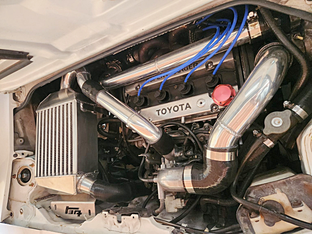 Twin-charged 4A-GZE Engine.