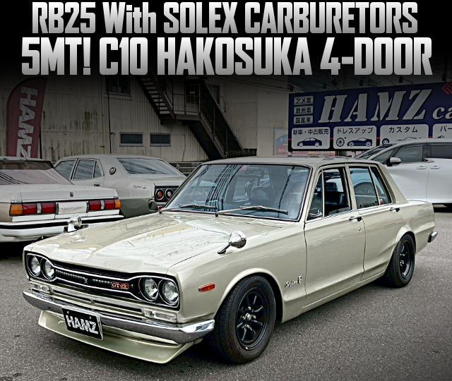 RB25 With SOLEX CARBURETORS in the C10 HAKOSUKA 4-DOOR of 5MT.