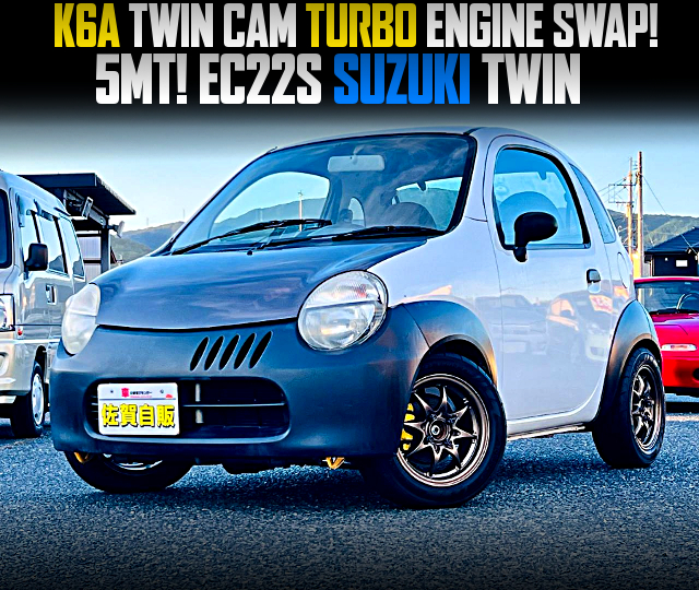 K6A TWIN CAM TURBO ENGINE swapped EC22S SUZUKI TWIN of 5MT.