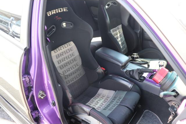 BRIDE Two-seats of ER34 SKYLINE 4-DOOR 25GT-X TURBO.