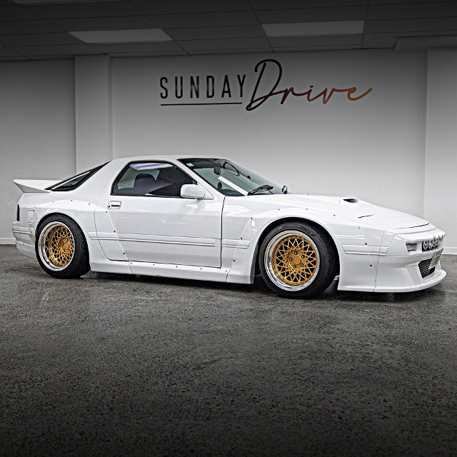 Front Side exterior of PANDEM WIDEBODY FC3S RX-7.