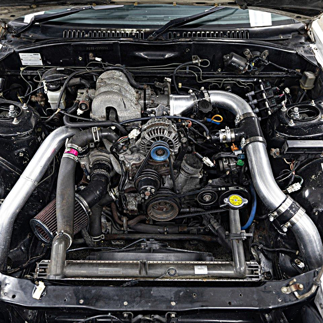 13B-T Rotary turbo engine.