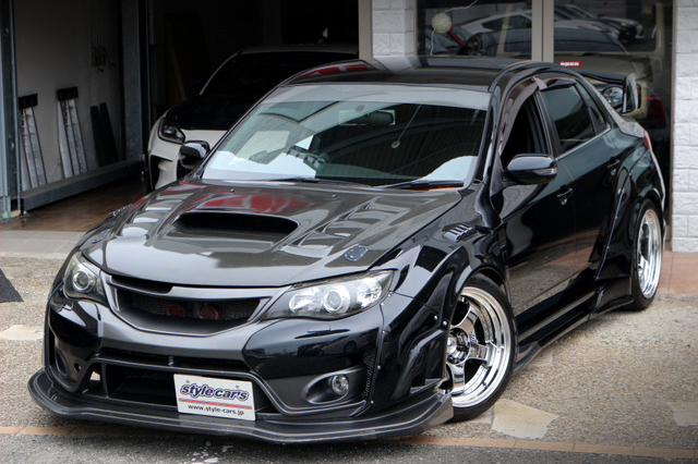 Front exterior of VARIS WIDEBODY GVB IMPREZA WRX STI.