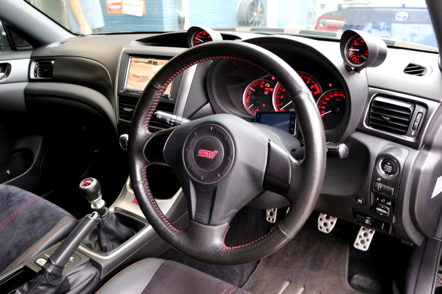 Interior of VARIS WIDEBODY GVB IMPREZA WRX STI.