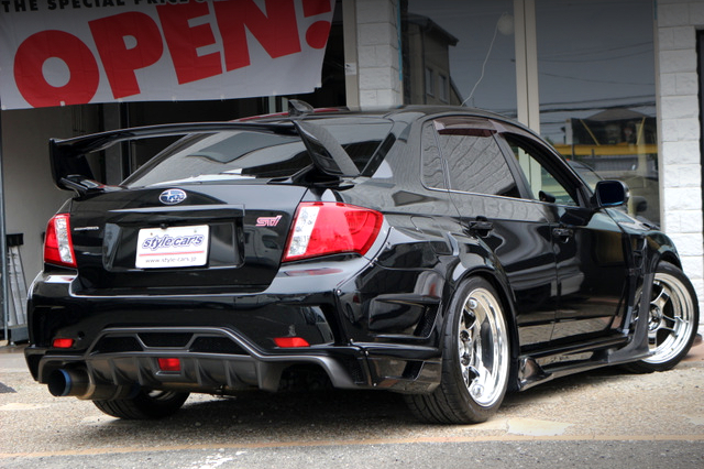 Rear exterior of VARIS WIDEBODY GVB IMPREZA WRX STI.