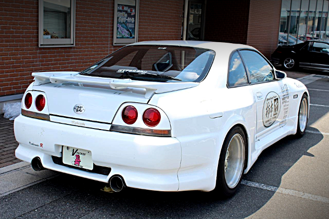 Rear exterior of WIDEBODY HR33 SKYLINE 2-DOOR GTS.