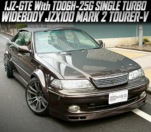 1JZ-GTE With TD06H-25G SINGLE TURBO in the WIDEBODY JZX100 MARK 2 TOURER-V.