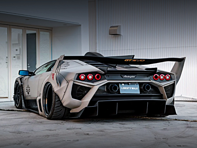 Rear exterior of LB-Silhouette WORKS Lamborghini MURCIELAGO GT Evo.
