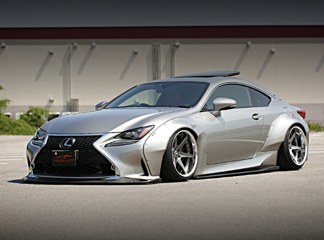 Front exterior of ROCKET BUNNY WIDEBODY GSC10 LEXUS RC350 F SPORT.