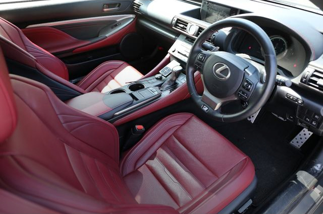 Interior of ROCKET BUNNY WIDEBODY GSC10 LEXUS RC350 F SPORT.